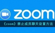 《zoom》攻略——禁止成员聊天设置方法